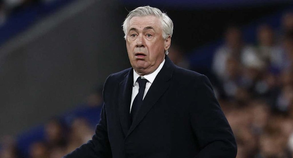 Carlo Ancelotti, en el Bernabéu.