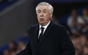Carlo Ancelotti, en el Bernabéu.
