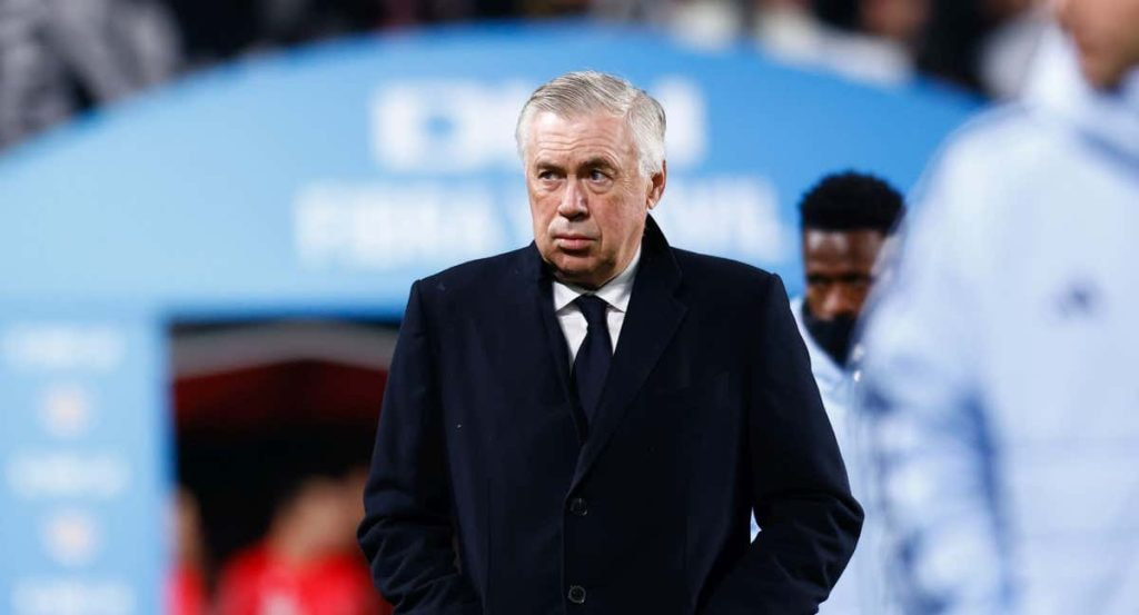 Ancelotti, en Vallecas antes del Rayo-Real Madrid.