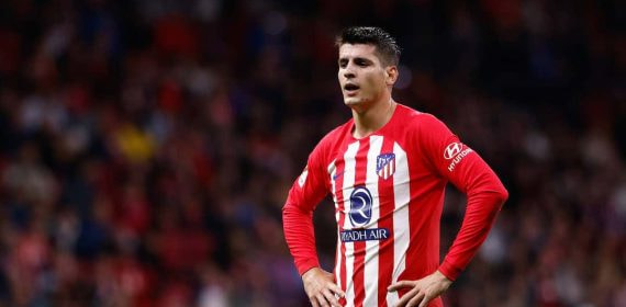 Álvaro Morata, delantero del Atlético de Madrid.
