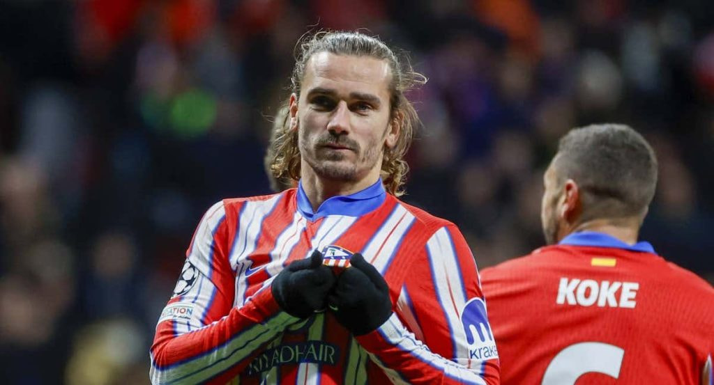 Antoine Griezmann celebra un gol con el Atlético de Madrid.