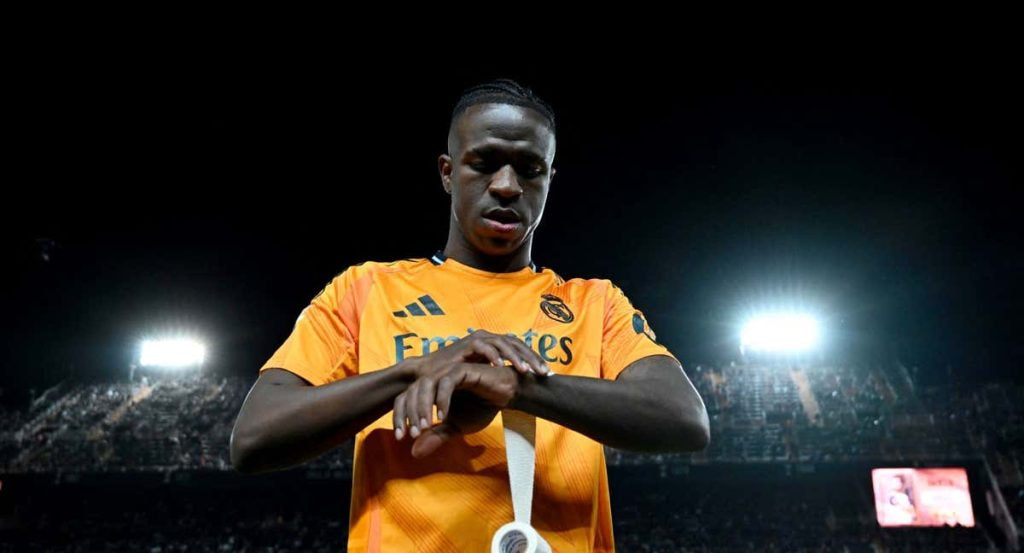 Vinicius Junior, antes del Valencia-Real Madrid.