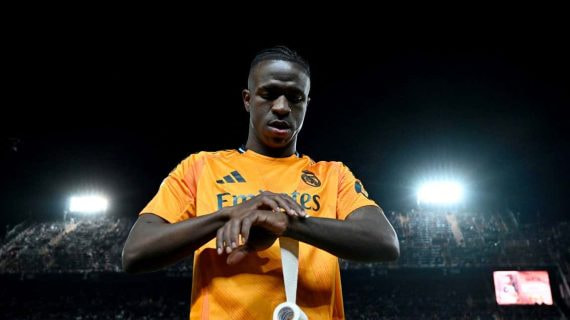 Vinicius Junior, antes del Valencia-Real Madrid.