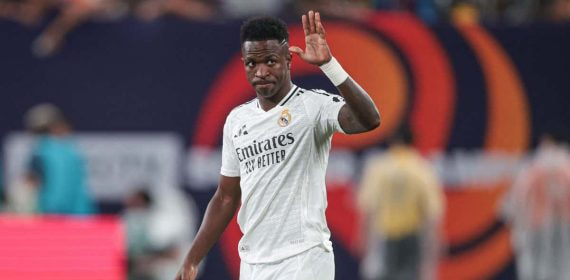 Vinicius Jr durante la gira de verano del Real Madrid.