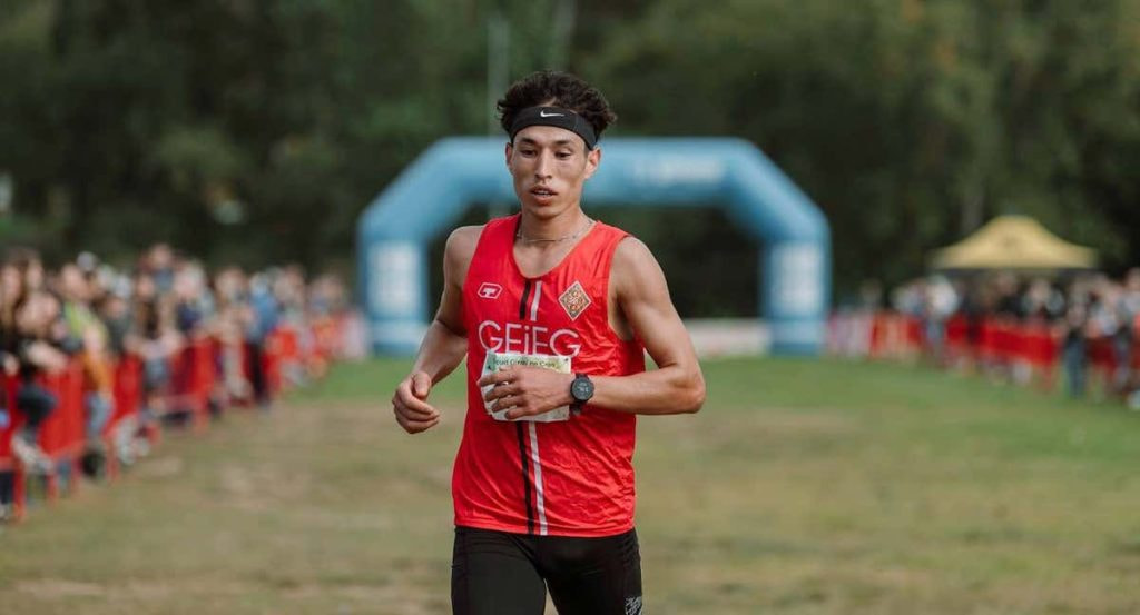 Abderrahim Ougra, durante el cross Ciutat de Girona 2022.