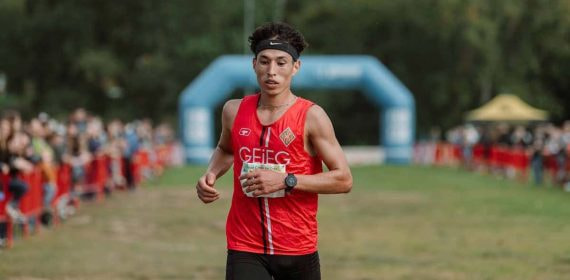 Abderrahim Ougra, durante el cross Ciutat de Girona 2022.