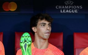 Joao Félix, en el banquillo contra el Brujas.