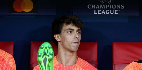 Joao Félix, en el banquillo contra el Brujas.