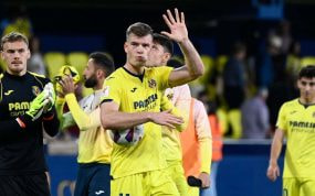Alexander Sorloth, tras el partido ante el Real Madrid en La Cerámica.