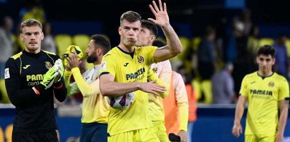 Alexander Sorloth, tras el partido ante el Real Madrid en La Cerámica.