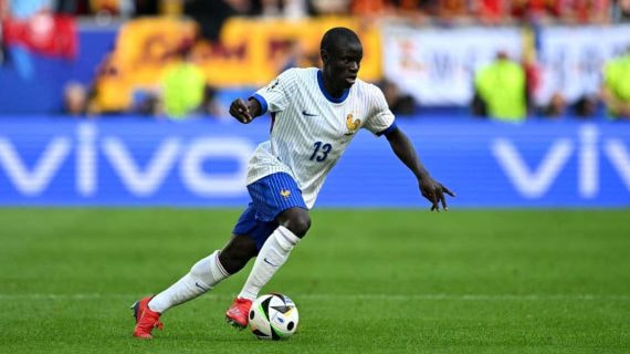 Kanté durante la Eurocopa con Francia.
