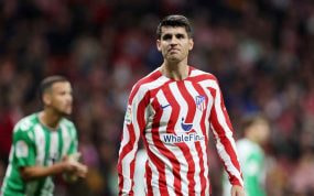 Morata no marcó ante el Betis, el pasado domingo 2 de abril en el Metropolitano.
