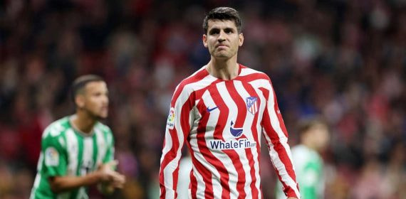 Morata no marcó ante el Betis, el pasado domingo 2 de abril en el Metropolitano.