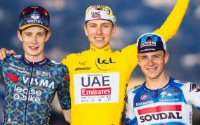 Jonas Vingegaard, Tadej Pogacar y Remco Evenepoel, en el podio del pasado Tour de Francia.