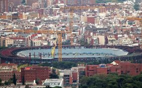 Las obras del Camp Nou a fecha de 12 de octubre.