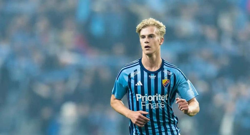 Bergvall, en un partido con el Djurgarden