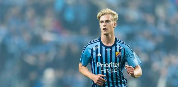 Bergvall, en un partido con el Djurgarden
