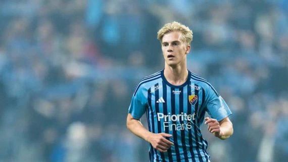 Bergvall, en un partido con el Djurgarden