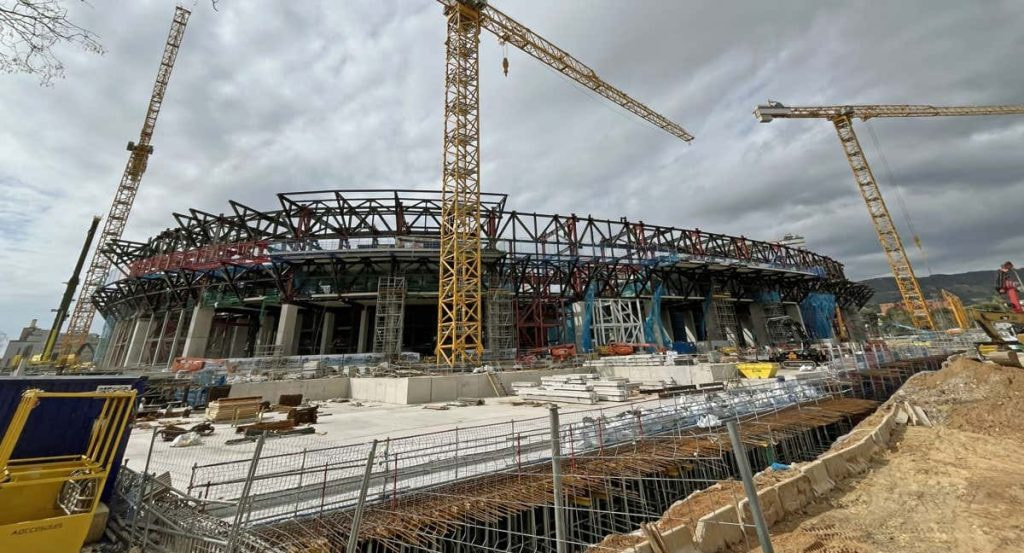 El estado del Camp Nou a inicios de marzo.