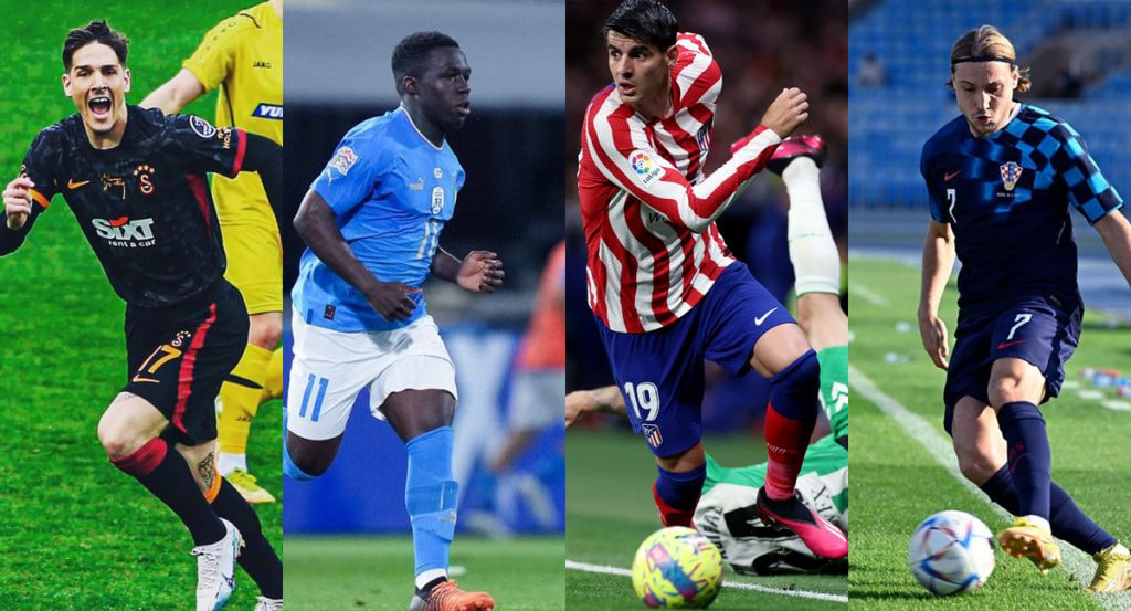 Zaniolo, Gnonto, Morata y Lovro Majer.