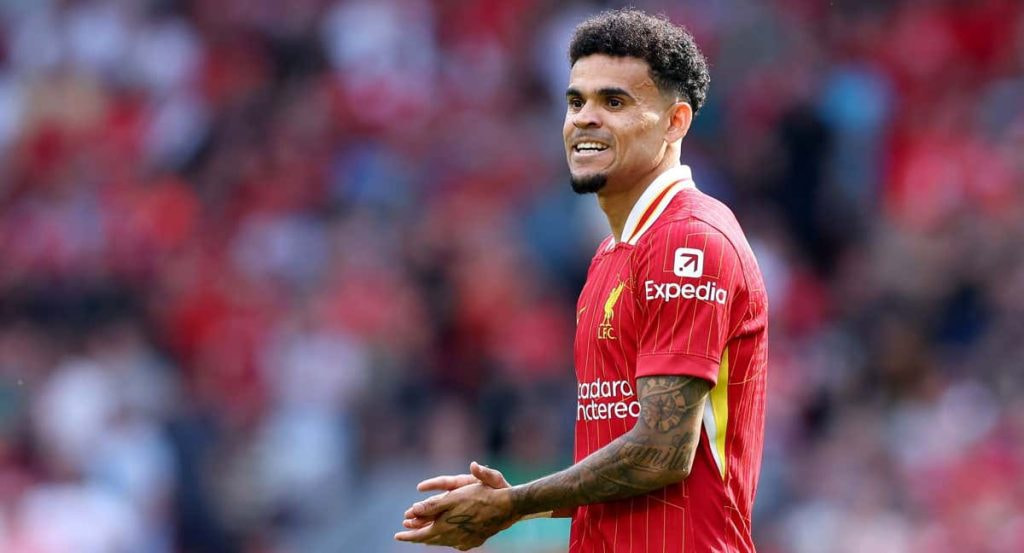 Luis Díaz, con el Liverpool