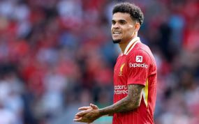 Luis Díaz, con el Liverpool