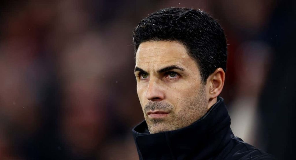 Arteta durante un partido del Arsenal esta temporada.