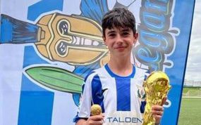 Byron, con el Leganés.