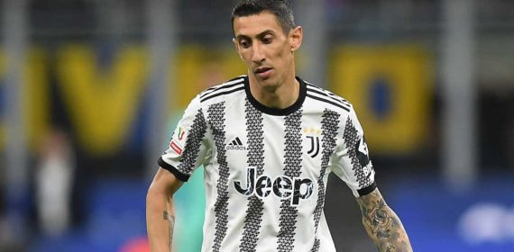 Di María, en un partido reciente con la Juventus.