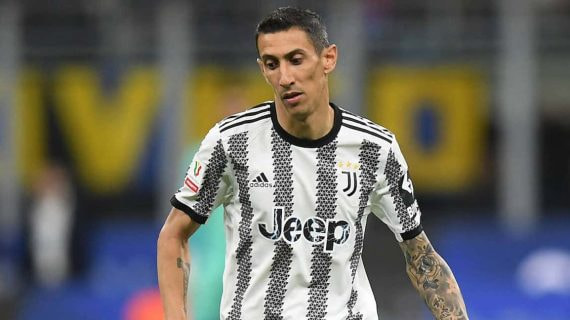 Di María, en un partido reciente con la Juventus.