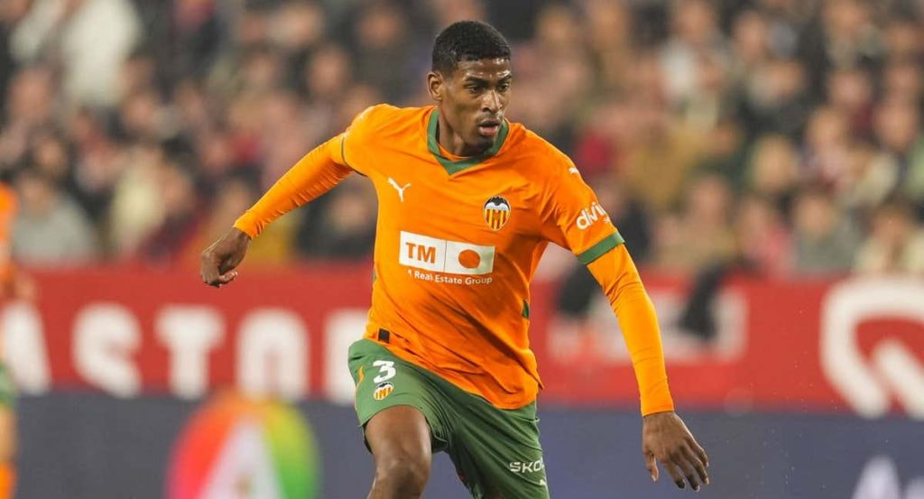 Cristhian Mosquera, durante el Sevilla-Valencia.