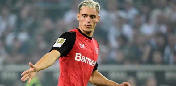Florian Wirtz, durante el primer partido del Bayer Leverkusen en la Bundesliga.