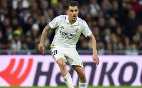 Dani Ceballos, con el Real Madrid.