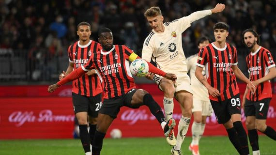 Diego Llorente, en un partido con la Roma.
