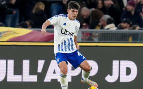 Álex Valle, en un partido con el Como.