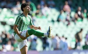 Johnny Cardoso, en un partido del Betis.