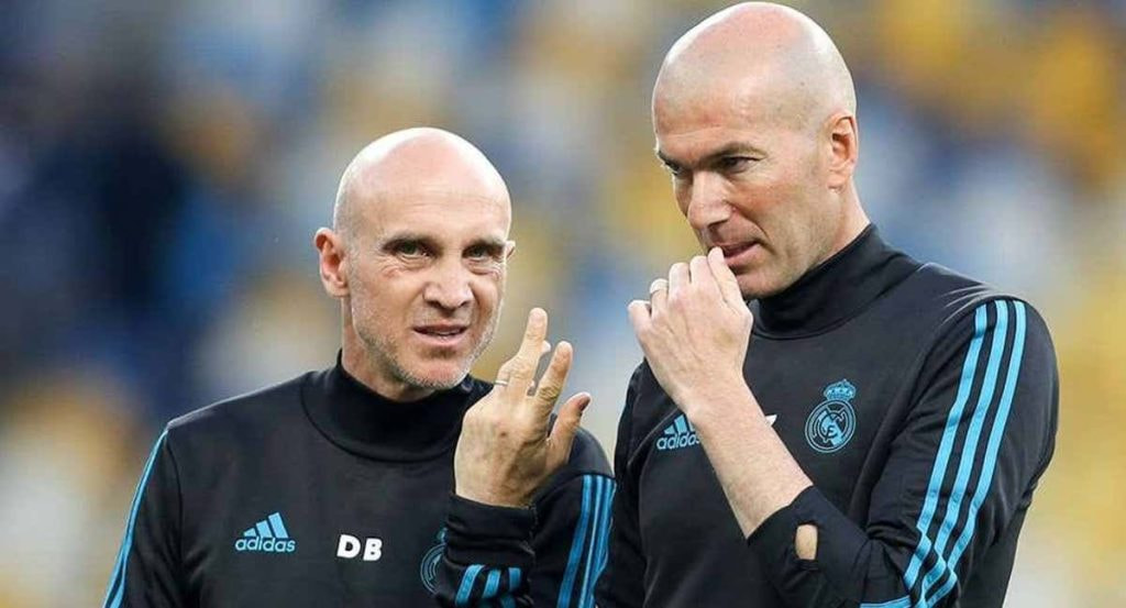 Bettoni, junto a Zidane.