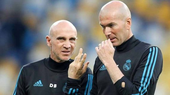 Bettoni, junto a Zidane.