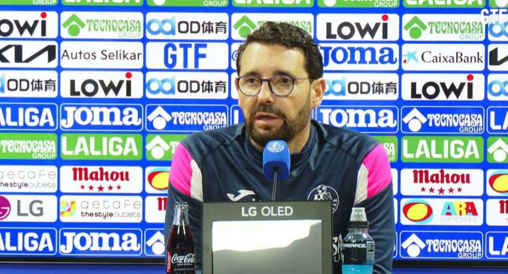 José Bordalás, en rueda de prensa este viernes.