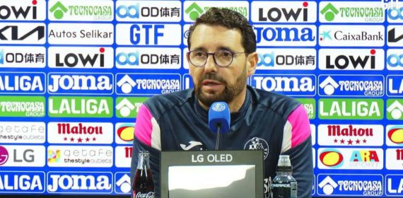 José Bordalás, en rueda de prensa este viernes.