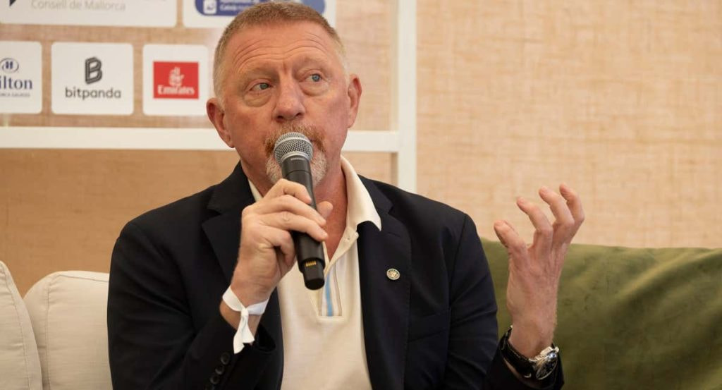 Boris Becker en la charla de expertos de Mallorca