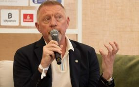 Boris Becker en la charla de expertos de Mallorca