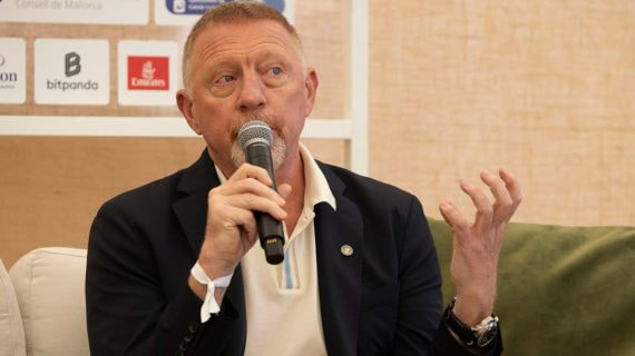 Boris Becker en la charla de expertos de Mallorca