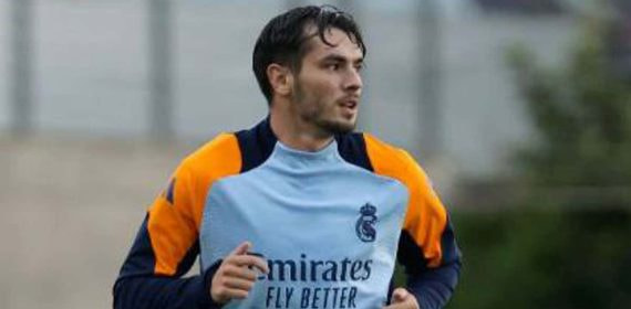 Brahim entrenándose en Valdebebas.