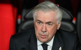 Carlo Ancelotti, durante la final de Copa.