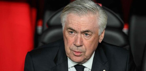 Carlo Ancelotti, durante la final de Copa.