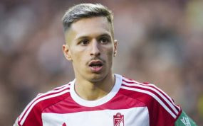 Bryan Zaragoza, en el partido contra el Valencia del pasado 5 de noviembre.