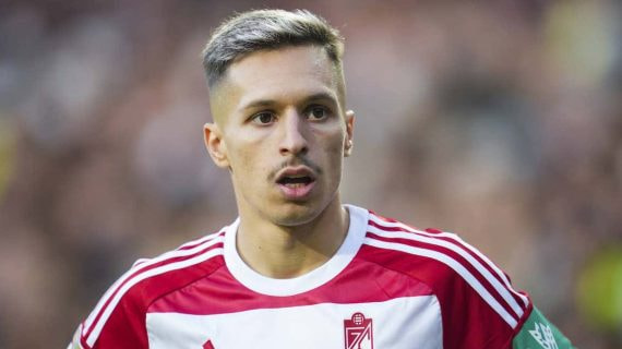 Bryan Zaragoza, en el partido contra el Valencia del pasado 5 de noviembre.
