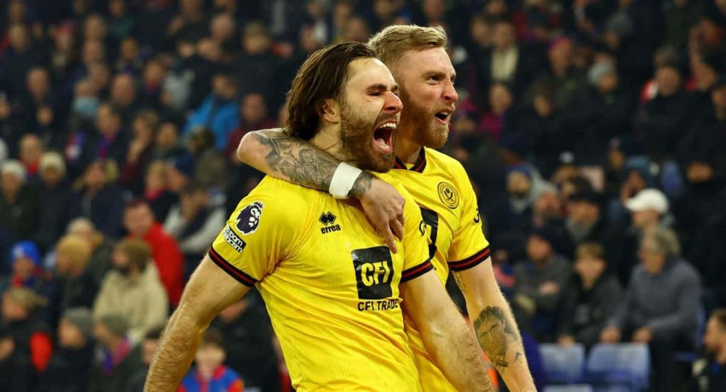 Ben Brereton celebra un gol con el Sheffield.