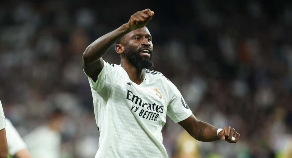 Rudiger, en un partido con el Real Madrid.